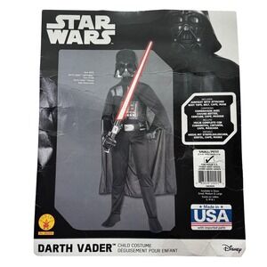 Star Wars Darth Vader Kids Costume Small‎ 4-6 Rubies Child Boy Girl Halloween